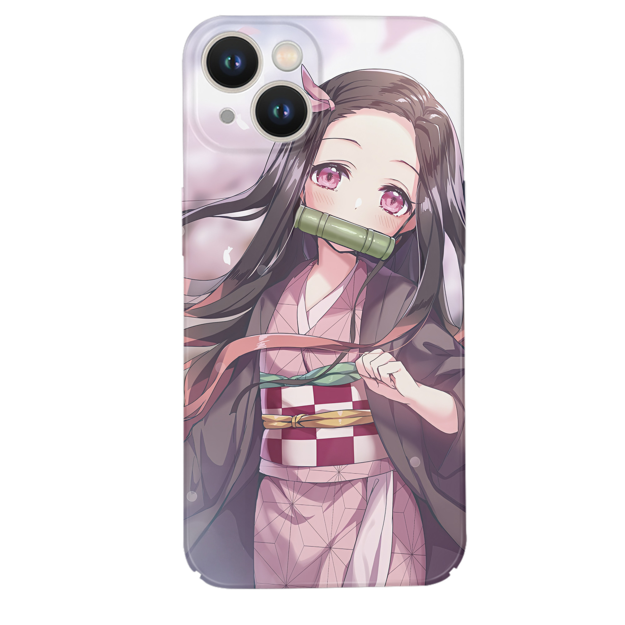（画像用） 鬼滅の刃（きめつのやいば）竈門 禰󠄀豆子／かまど ねずこ Kamado Nezuko 【iPhone 14シリーズ対応】ハードケース
